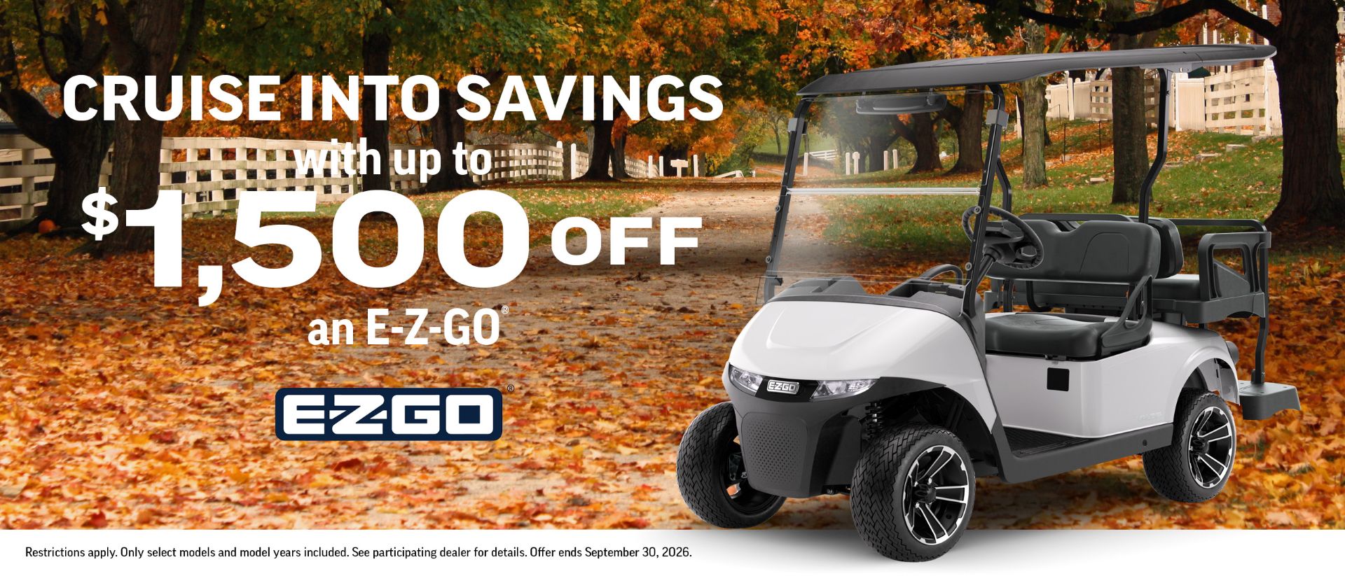 Cruise into Savings $1500 Rebate